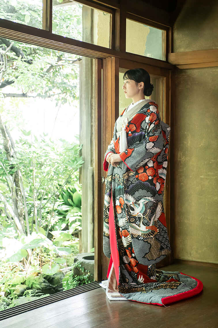 疋田雲に松翔鶴