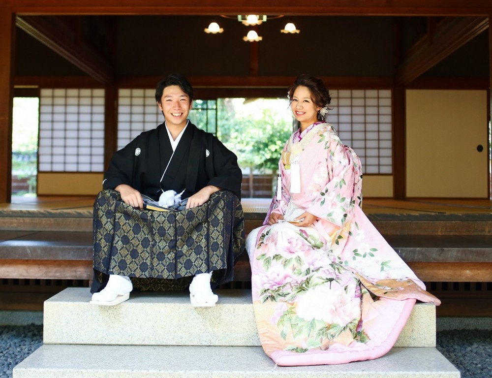 和装姿がご家族に喜ばれています